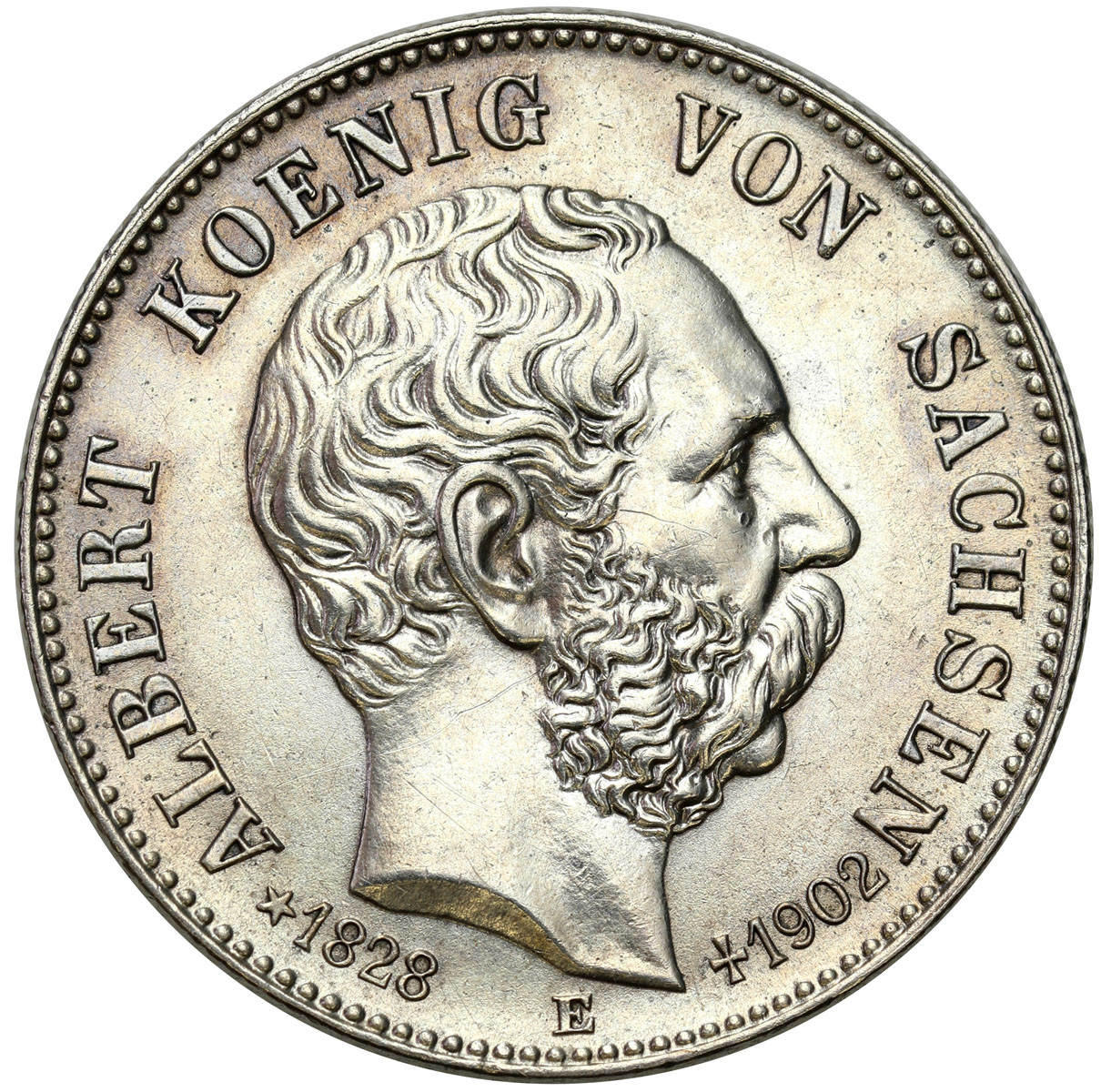 Niemcy, Saksonia. 2 marki pośmiertne 1902 E, Muldenhütten